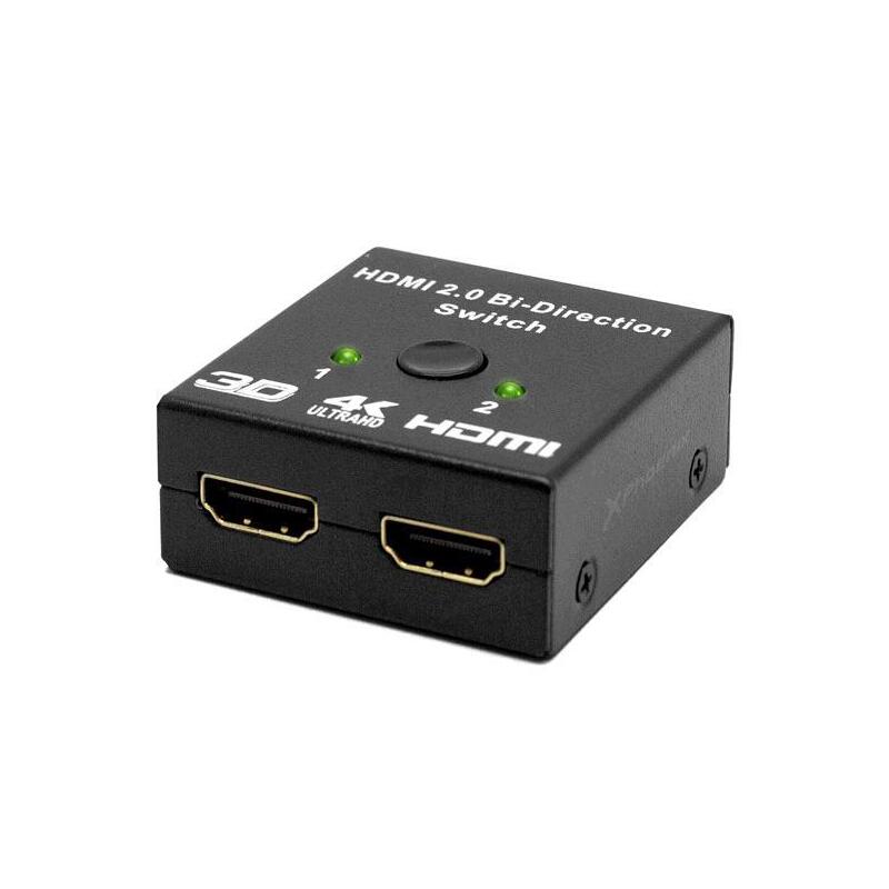 Splitter Hdmi 1x2 Phoenix Phhdmisplitter2 / 4k / 3d / Switch Bidireccional / Negro