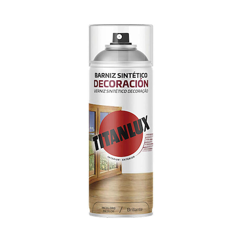 Spray Barniz Sintético De Decoración Brillante Incoloro 200 Ml