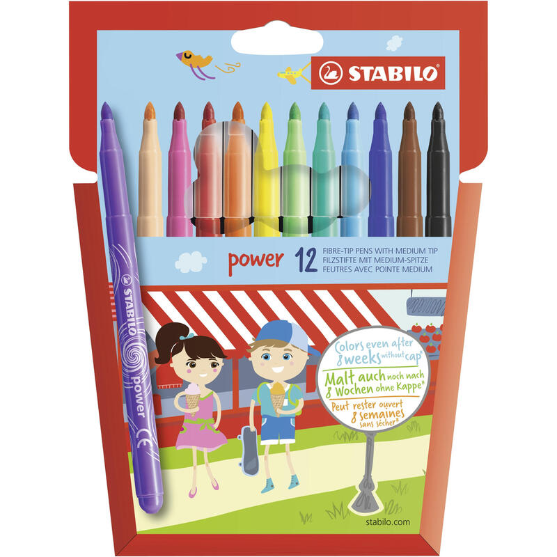 Stabilo Rotulador Power Colores Surtidos Estuche De 12