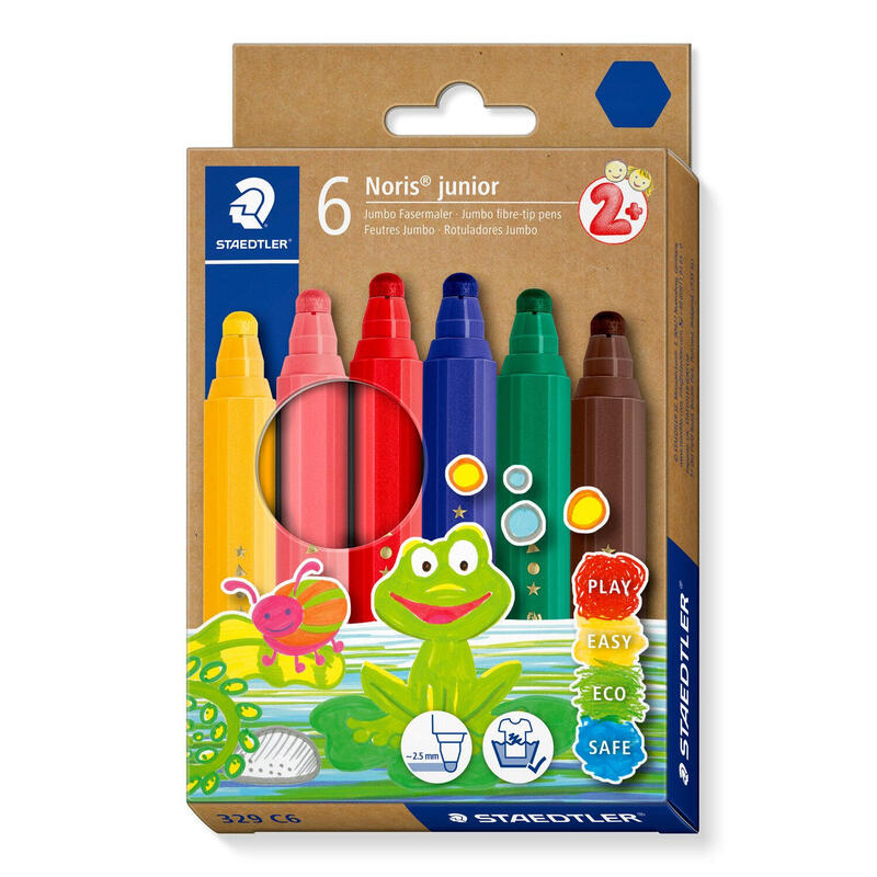 Staedtler Rotulador De Fibra Noris Junior Jumbo 6er-Set