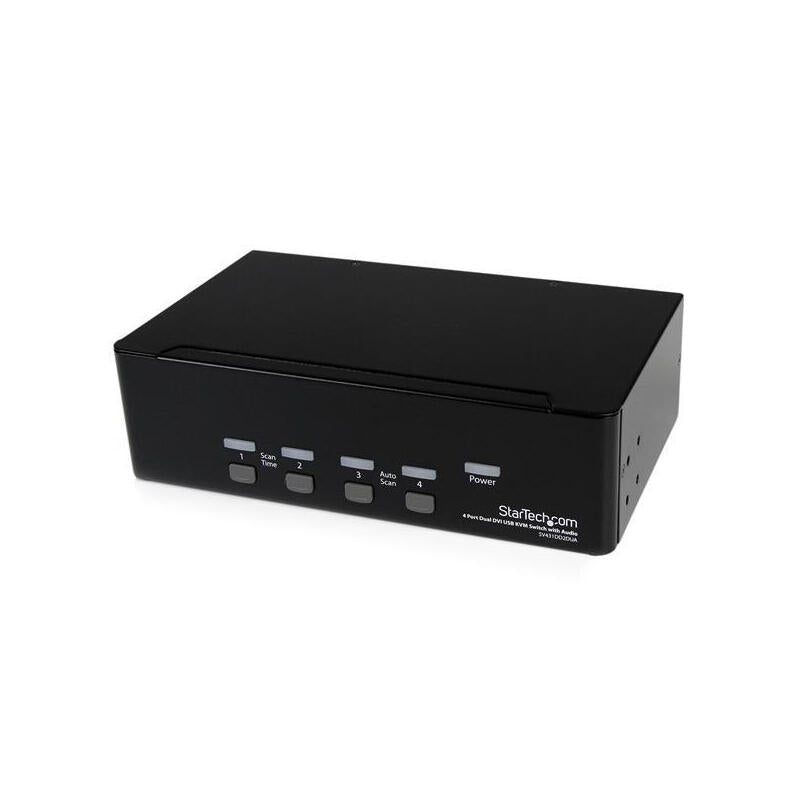 Startech Conmutador Switch Kvm 4 Ordenadores 2 Mon