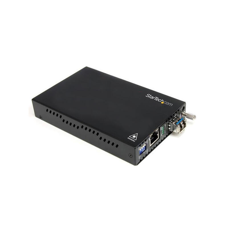 Startech.Com Conversor De Medios Gigabit Ethernet A Fibra Multi Modo Conector Lc - 1x Rj45 Hembra - 1x Lc Hembra - 550m 2 Años