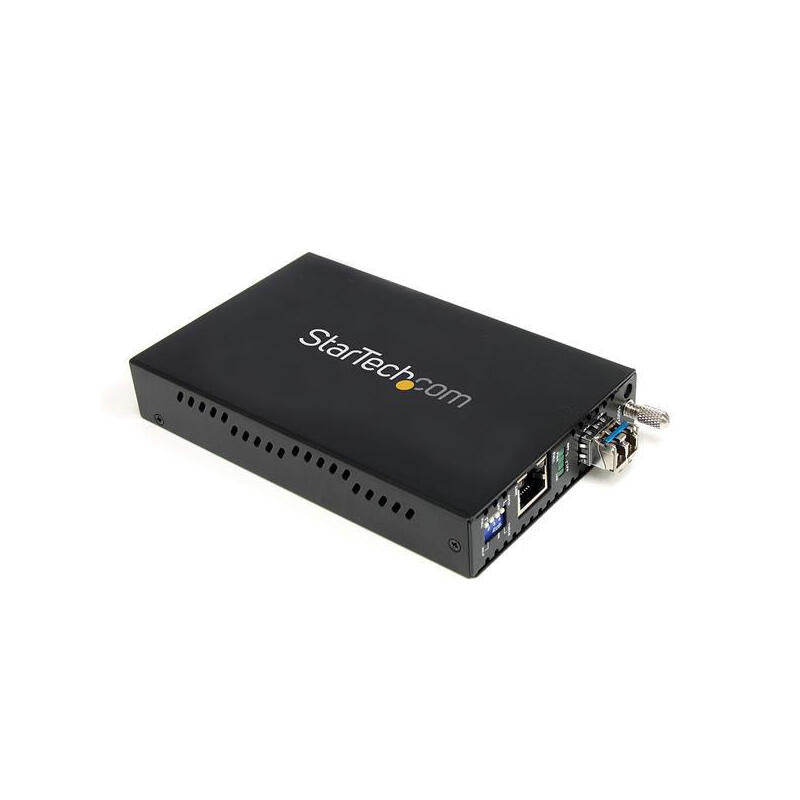 Startech.Com Conversor De Medios Gigabit Ethernet A Fibra Optica Monomodo Lc - 1x Rj45 Hembra - 40km 2 Años
