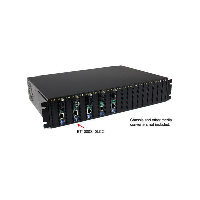 Startech.Com Conversor De Medios Gigabit Ethernet A Fibra Optica Monomodo Lc - 1x Rj45 Hembra - 40km 2 Años