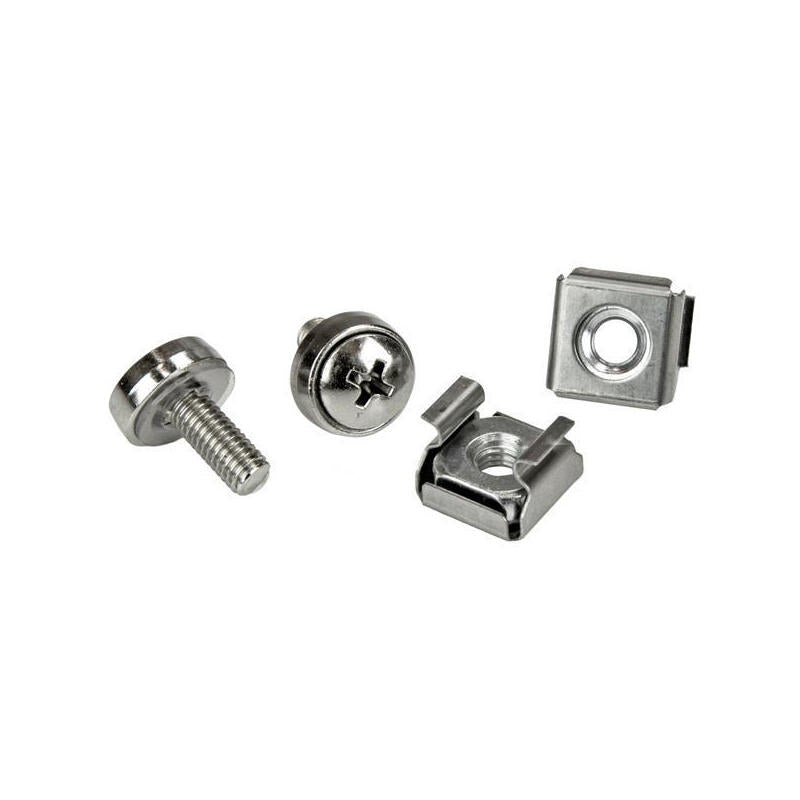 Startech.Com Paquete De 20 Tornillos M5 De 12mm Y Tuercas Jaula Para Armarios Rack - Con Herramienta De Instalación