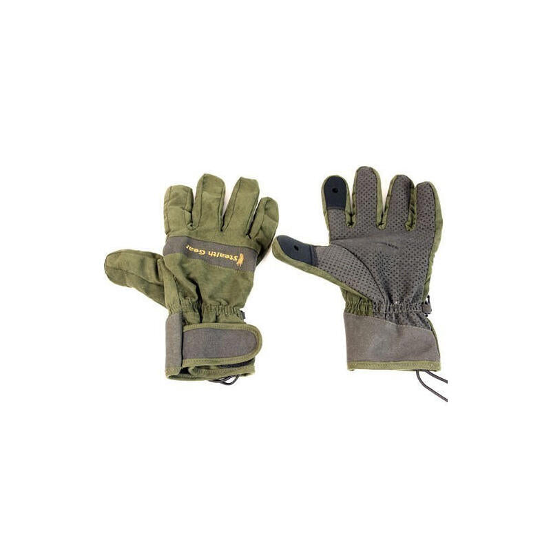 Stealth Gear Sgglm Guante De Seguridad Verde, Oliva Microfibra, Poliéster