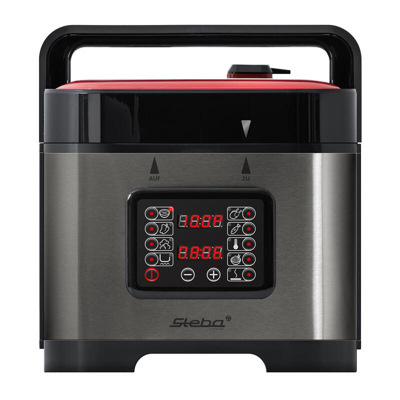 Steba Dd 1 Eco 5 L Negro, Rojo, Acero Inoxidable 900 W, Cocedor Al Vapor Rojo/Plateado, 5 L, Negro, Rojo, Acero Inoxidable, Acero Inoxidable, Acero Inoxidable, 900 W, 280 Mm