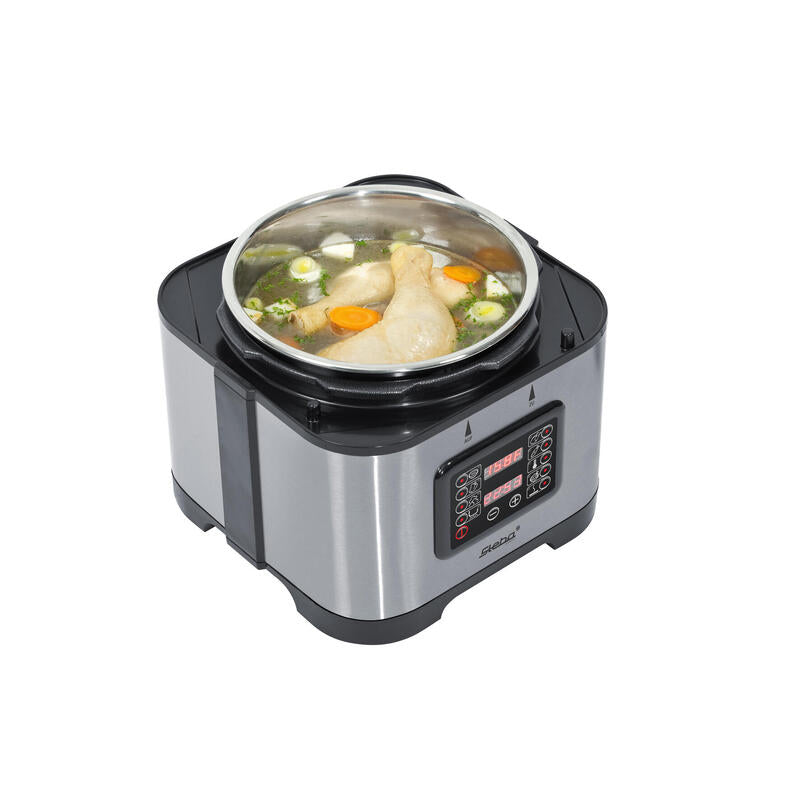 Steba Dd 1 Eco 5 L Negro, Rojo, Acero Inoxidable 900 W, Cocedor Al Vapor Rojo/Plateado, 5 L, Negro, Rojo, Acero Inoxidable, Acero Inoxidable, Acero Inoxidable, 900 W, 280 Mm