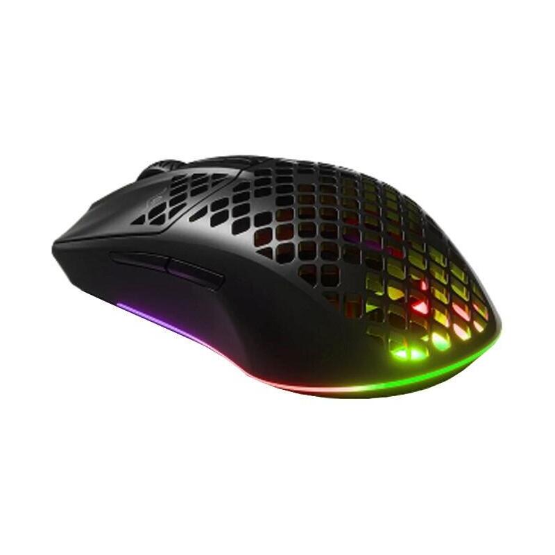 Steelseries Aerox 3 Wireless - Ratón Óptico Para Juegos De 18000 Cpi - Reacondicionado (Onyx)