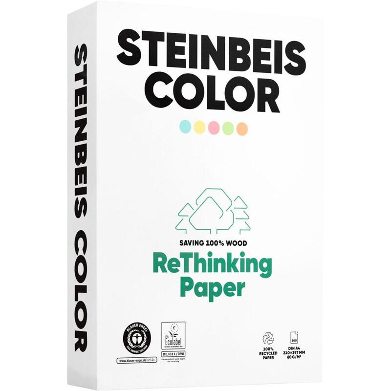 Steinbeis Magic Colour Blau Recyclingpapier A 4 80 G 500 Bl.