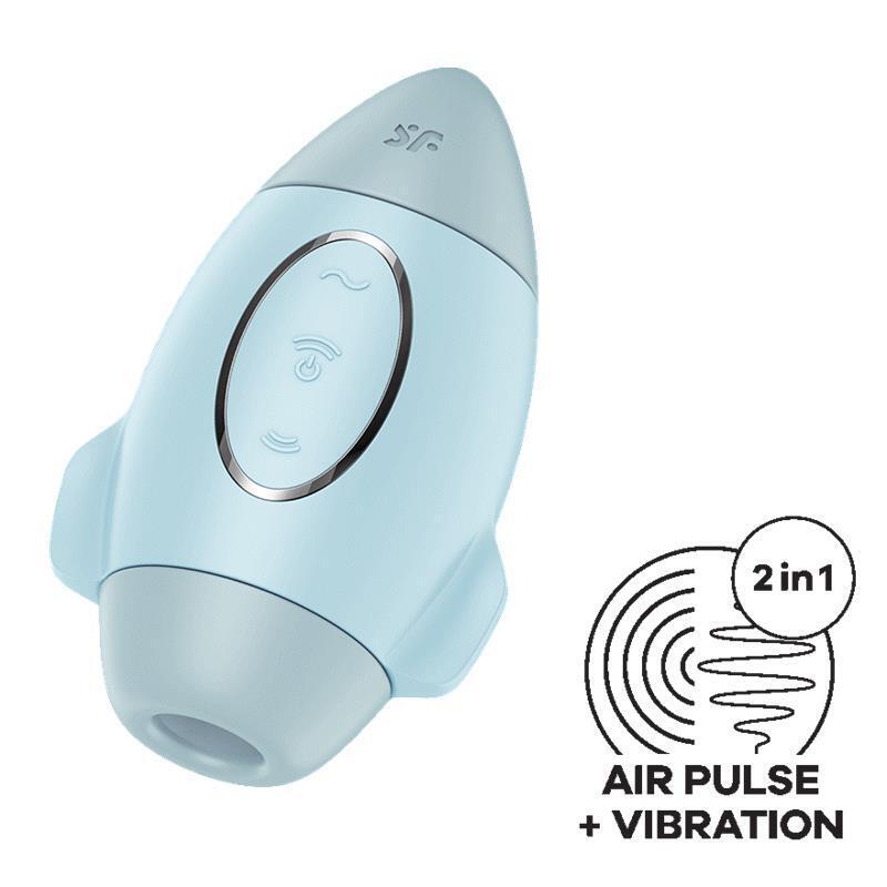 Succionador Y Vibrador Mission Control Azul