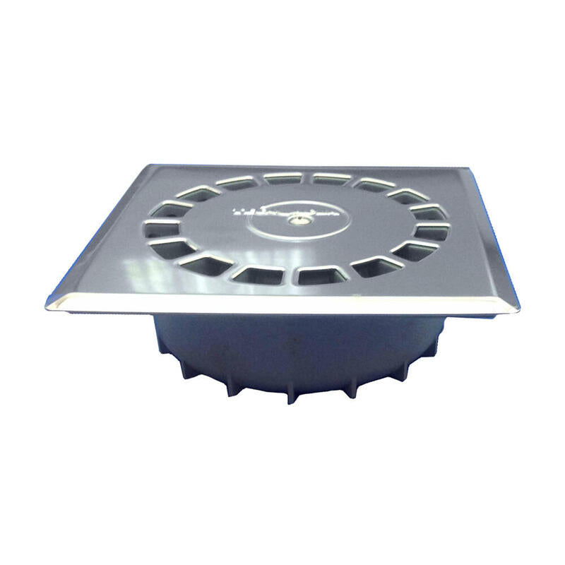 Sumidero Pvc Sifonico Vertical Estandar Inoxidable, T-88 I 10 X 10 Cm / 117 X 117 X 44 Mm / Ø40 Mm