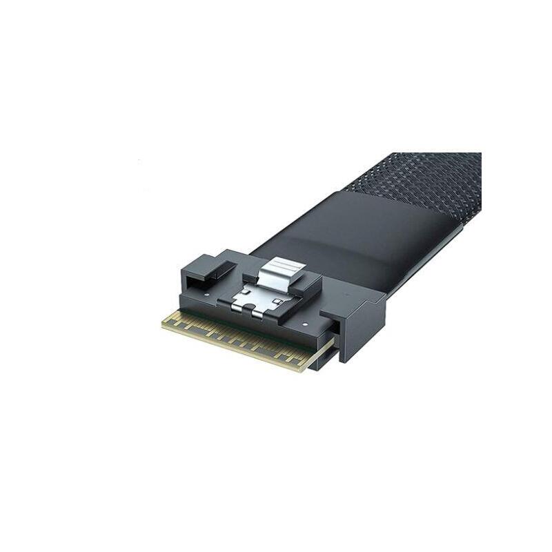 Supermicro Cable Cbl-Sast-1201f-100 Slimlinesas X8 Sff-8654 (Str) Auf Slimlinesas X4 Sff-8654 (Str) 90cm