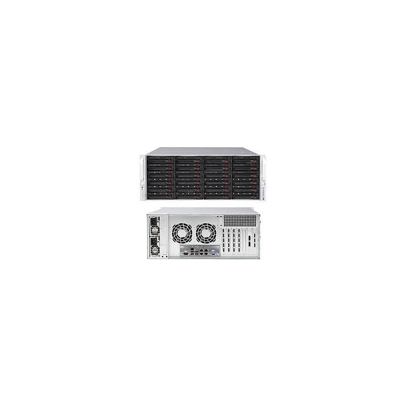 Supermicro Chassis Black 4u Sc846b W/ Sas3 Single Exp 1200w Pws