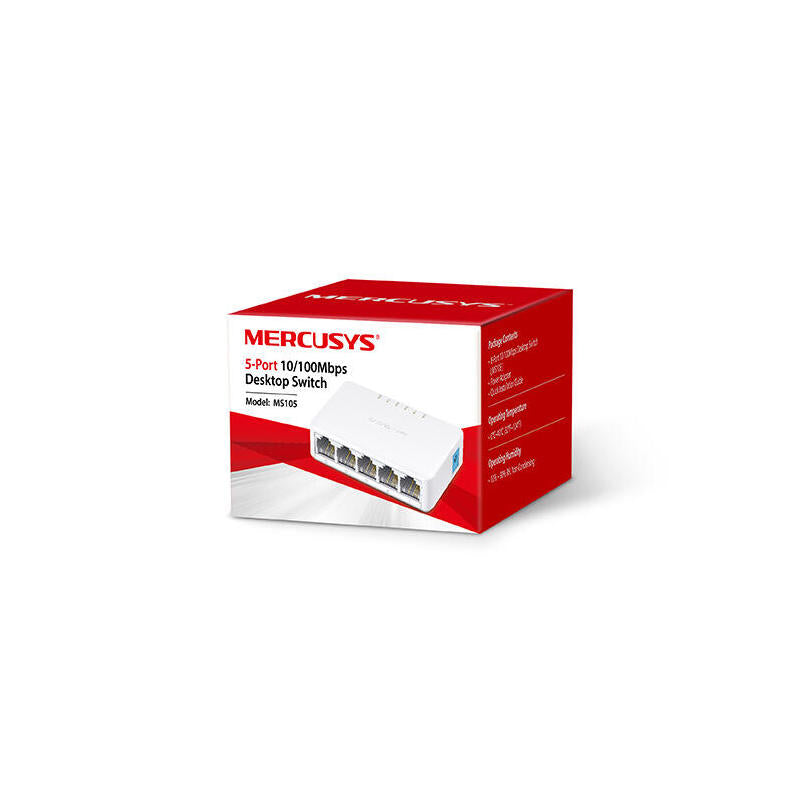 Switch Mercusys Ms105 5 Puertos - 10 - 100mbps - Rj45