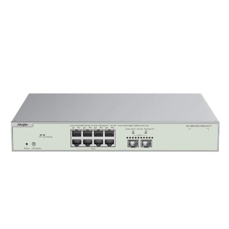 Switch Reyee Nbs3300-8mg2xs-P L2 8xmg Poe 2xsfp+ 240w