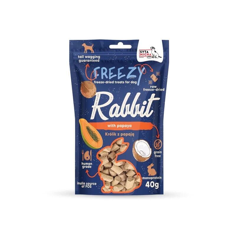 Syta Micha Freezy Królik Z Papaja I Kokosem 40g