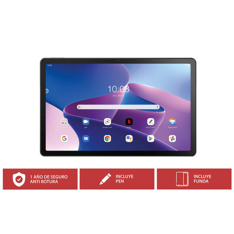 Tablet Lenovo M10 Plus 3nd 4g 128gb 10,6" 2k Funda Pen Y Seguro