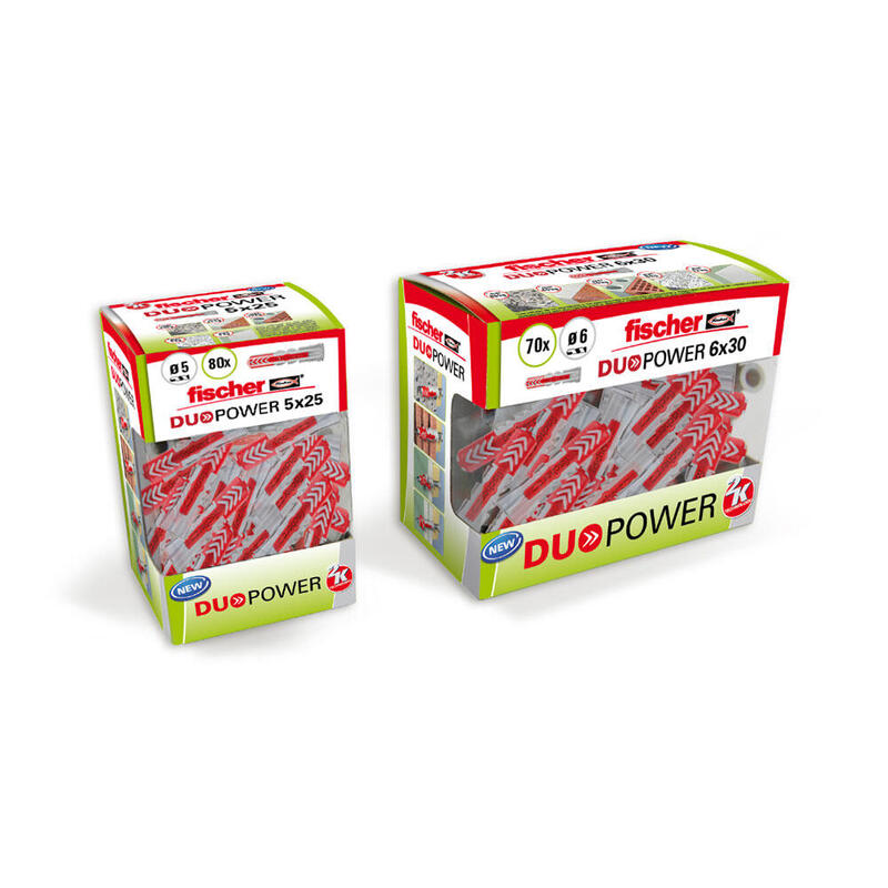 Taco Duopower Ø8x40mm Diy 50 Unid. 536387 Fischer