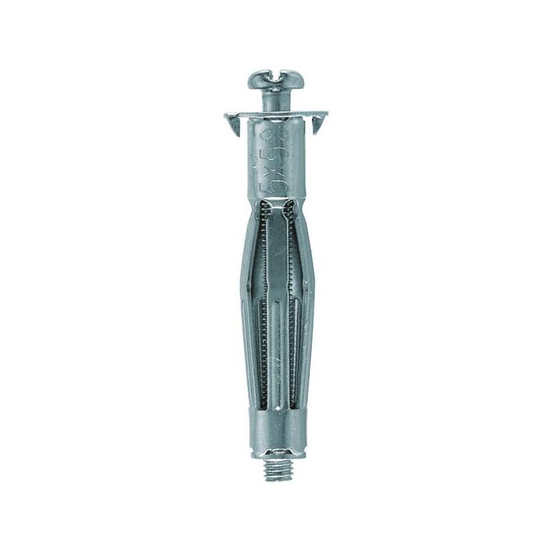 Tacos Metálicos Para Cavidades Fischer Hm 5x65 Sb Plateados, 20 Unidades, Con Tornillo 538883