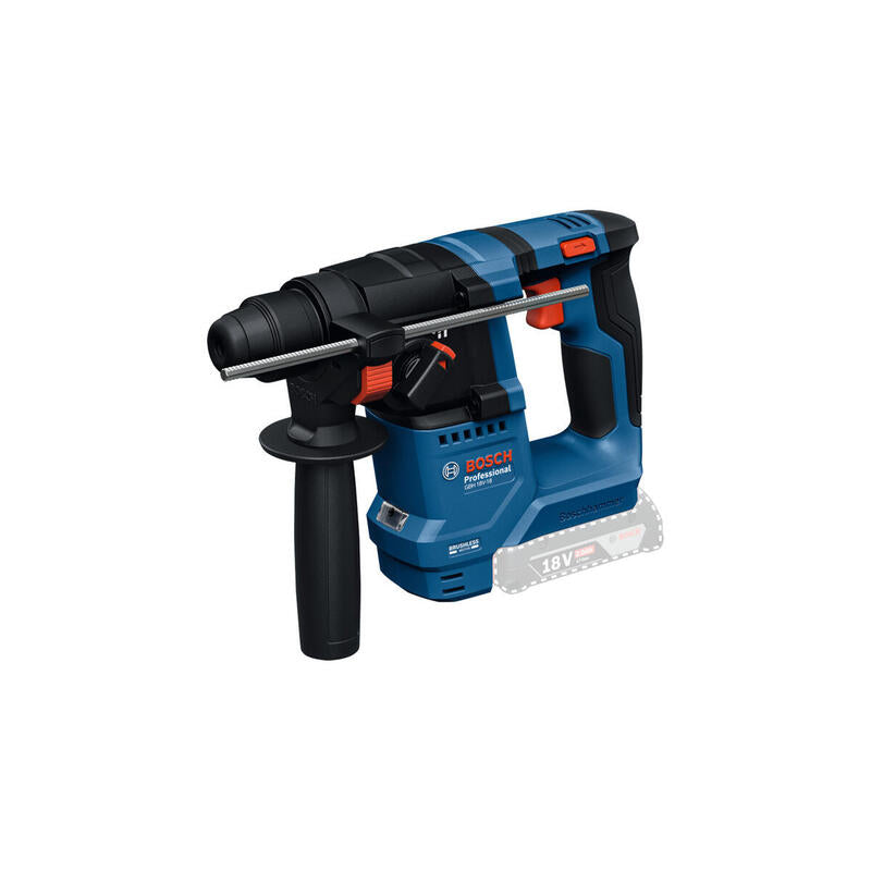 Taladro Bosch Professional Percutor Inalámbrico Gbh 18v-18 Professional Solo, 18 Voltios Azul/Negro, Sin Batería Ni Cargador 0611927000