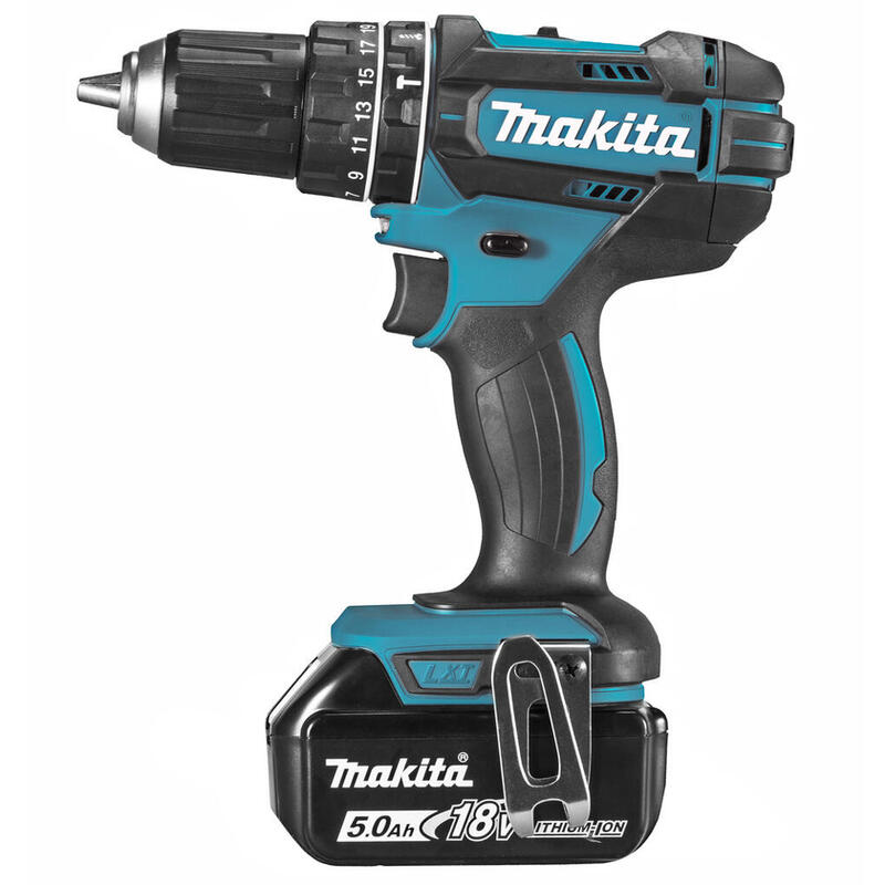 Taladro Combinado Inalámbrico Makita Dhp482rtj 18v 2x Akku,Martillo Atornillador