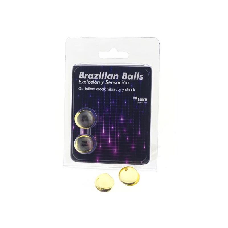 Taloka - Brazilian Balls Gel Excitante Efecto Vibración Y Shock 2 Bolas
