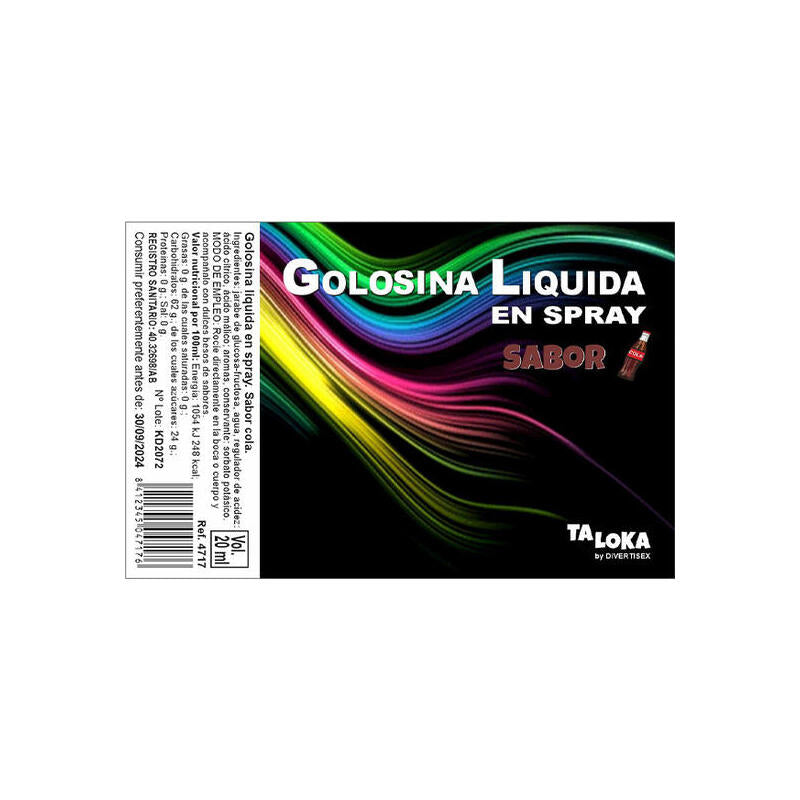 Taloka - Spray Golosina Líquida Cola