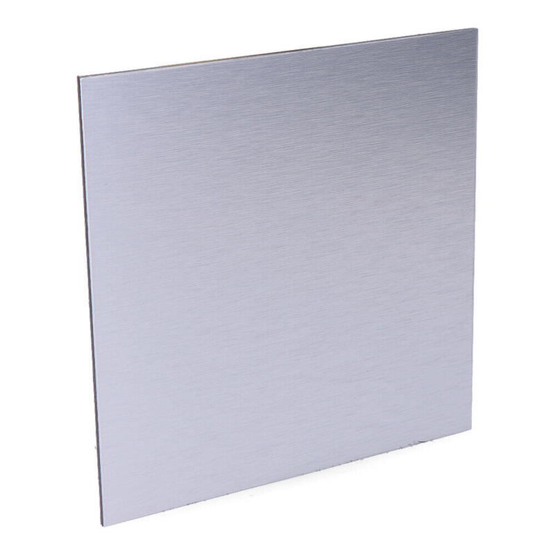 Tapa 175 X 175mm Color Gris Aluminio Cepillado Para Extractor 08413 Ø10cm Edm
