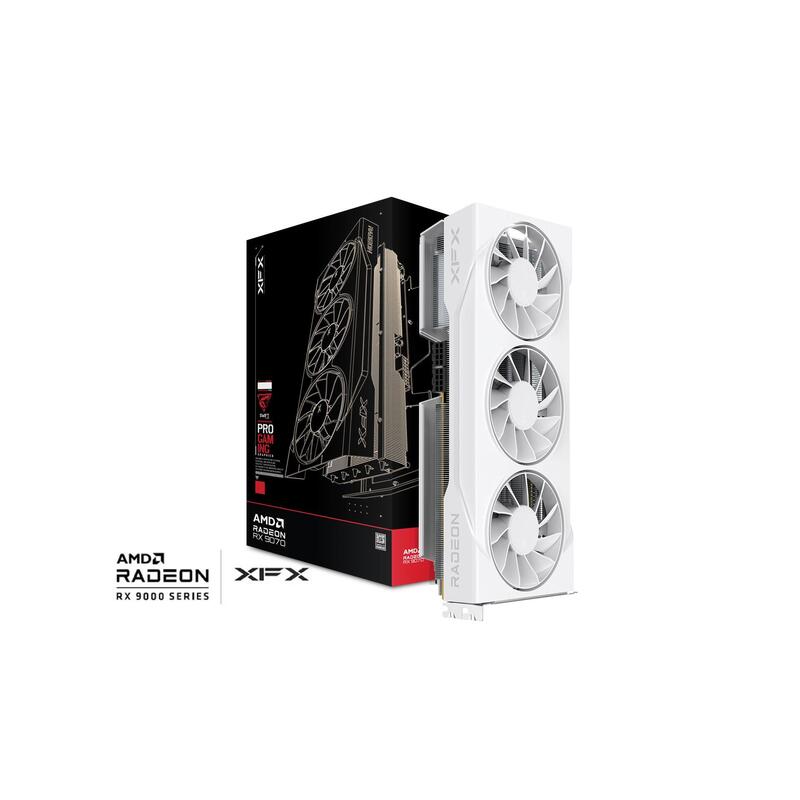 Tarjeta Gráfica Xfx Swift Rx 9070gre White Tri-Force De 12 Gb
