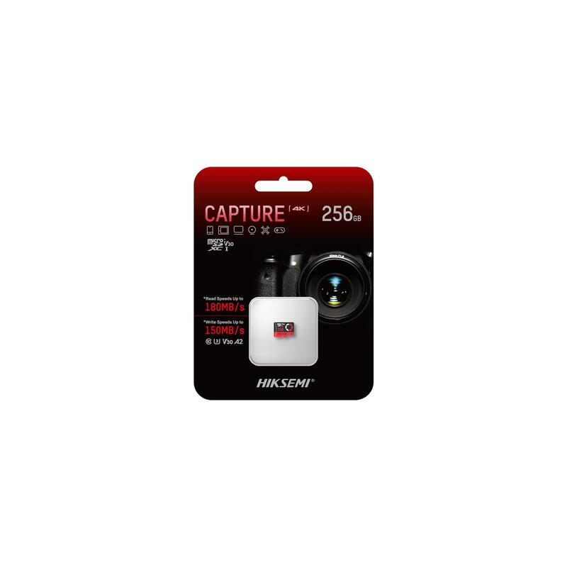 Tarjeta Memoria Hiksemi M-Sd Serie Capture 256g Micro Sdxc Tlc 180mb/S 150mb/S Cla