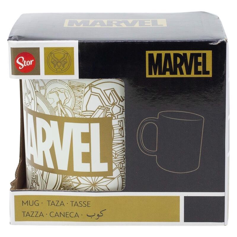 Taza Cerámica Marvel Golden Treasure 325 Ml En Caja De Regalo