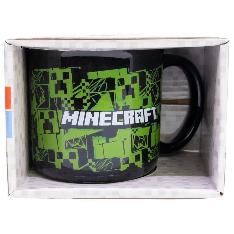 Taza Cerámica Minecraft Iconicmono Desayuno 400 Ml En Caja De Regalo