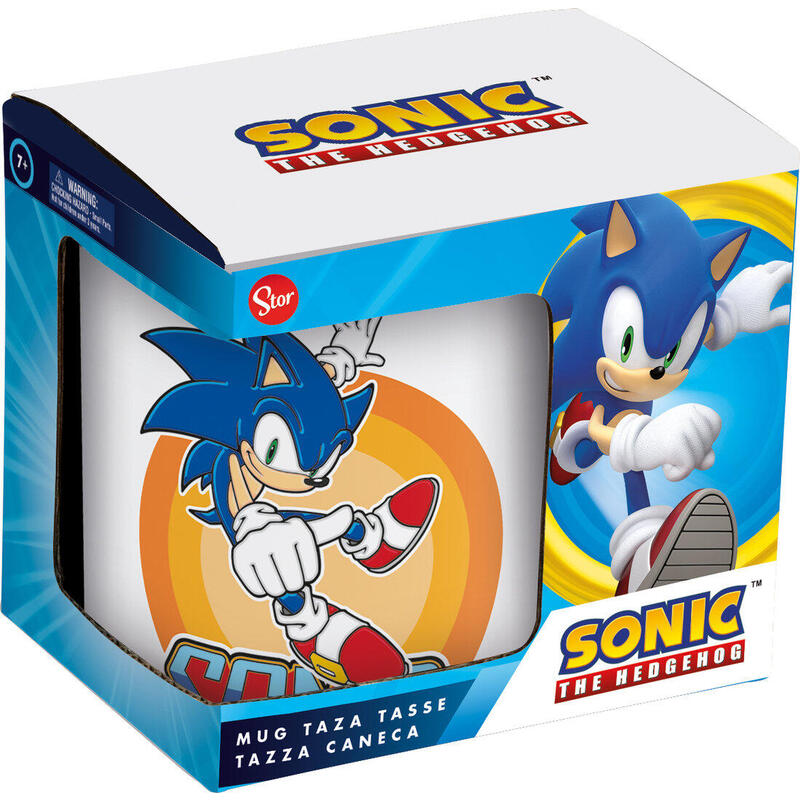 Taza Cerámica Sonic 325ml (En Caja Regalo)