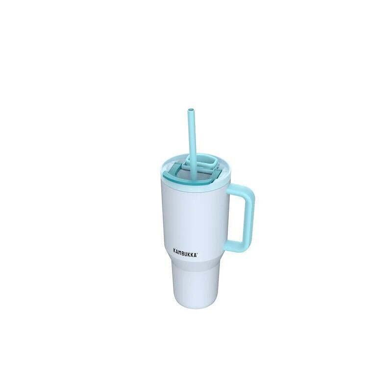 Taza Térmica Con Pajita Telescópica Kambukka Rio Tumbler 950ml Frosty Coconut