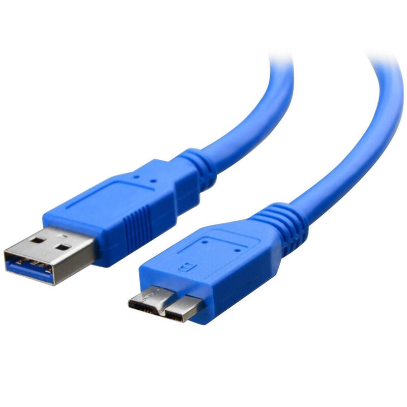 Techly 2.0m Usb 3.0 A-Micro B M/M Cable Usb 2 M Usb 3.2 Gen 1 (3.1 Gen 1) Usb A Micro-Usb B Azul