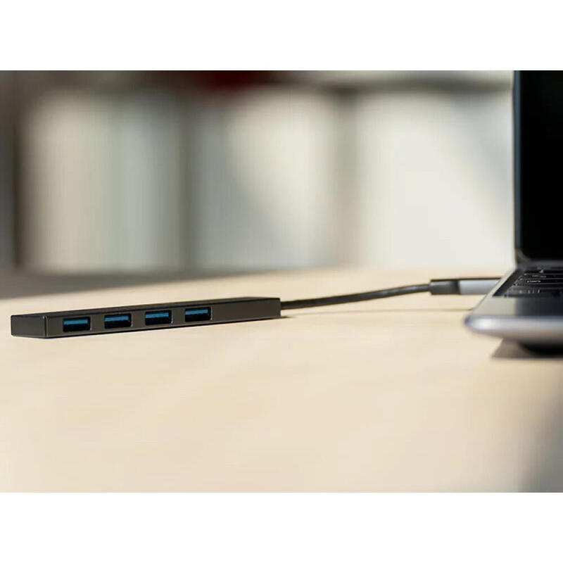 Techly Usb-A 3.2 Hub With 4 Usb-A Ports 5gbps Slim Metal