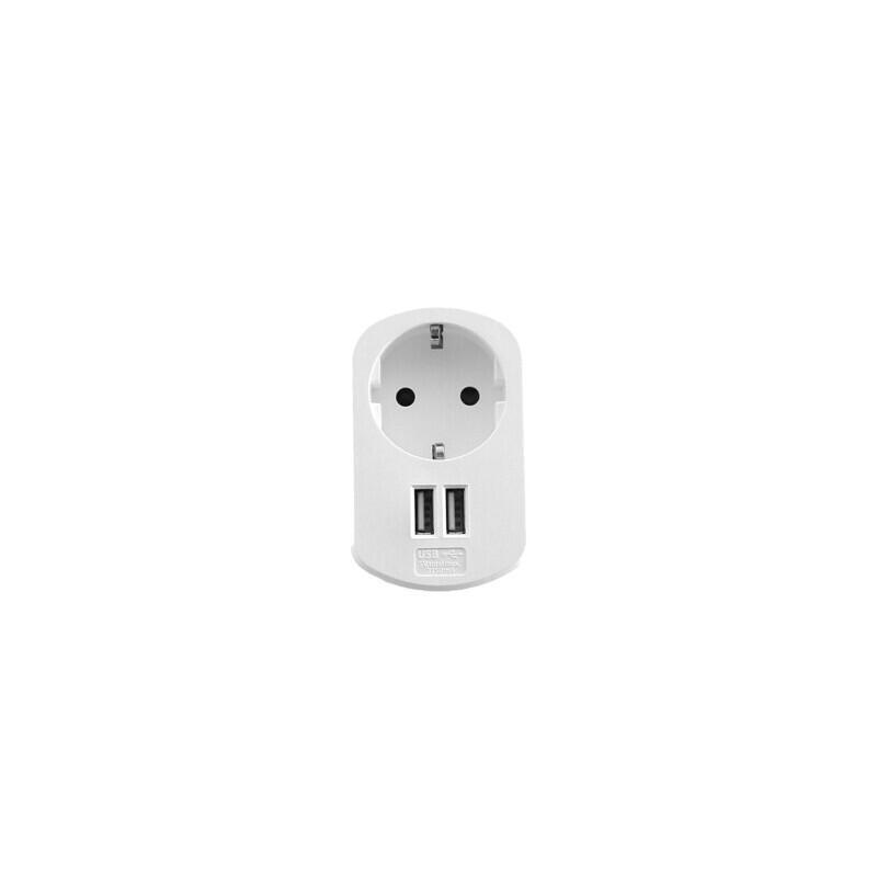 Technik Enchufe Adaptador Con 2xusb 16a