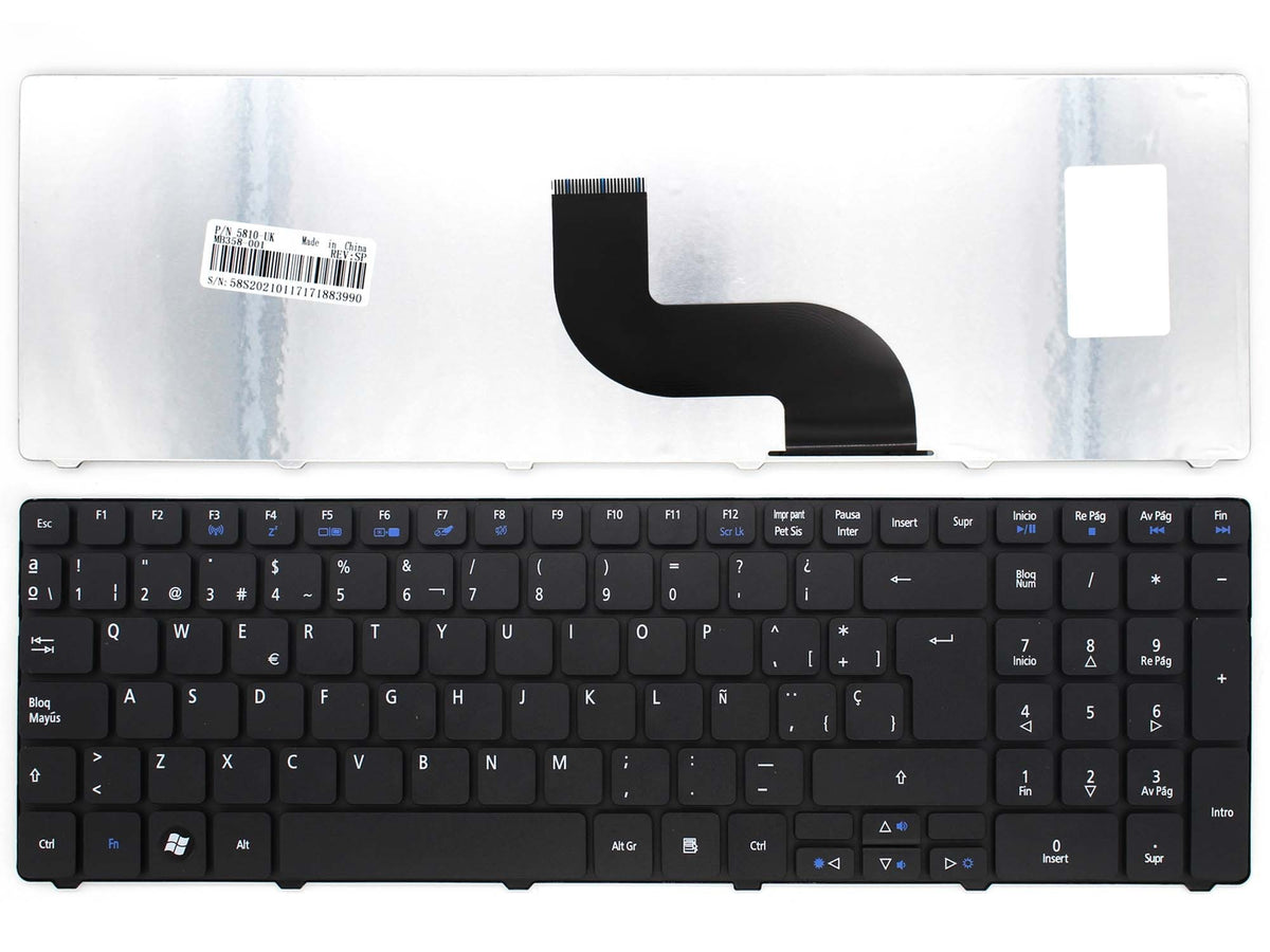 Teclado Para Portátil Acer Aspire Kb.L170A.110, Nsk-Aubos
