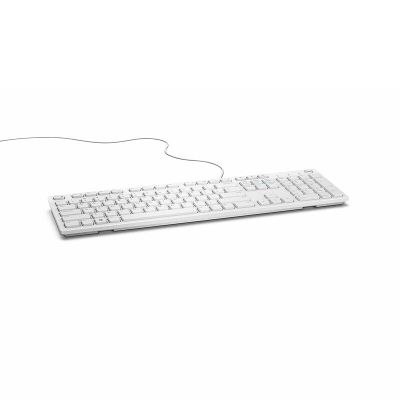 Teclado Alemán Dell Kb216 Usb Qwertz Blanco