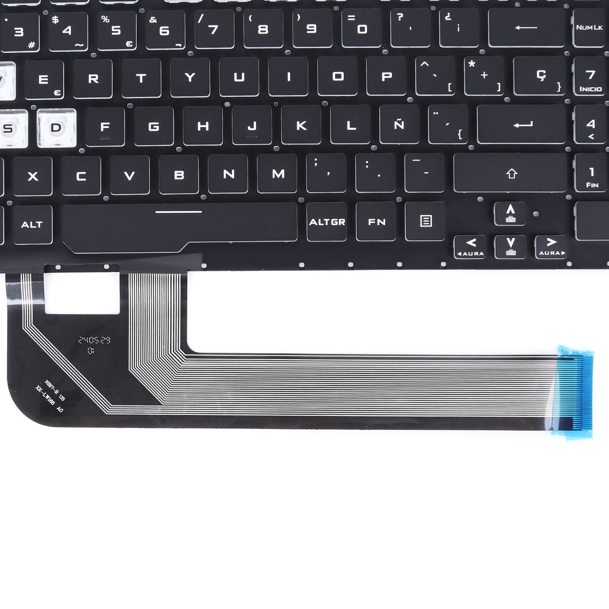 Teclado Retroiluminado Para Portátil Asus Fx506 Fa506 Fx706 Fa706 13-0247C-Wx01-T04