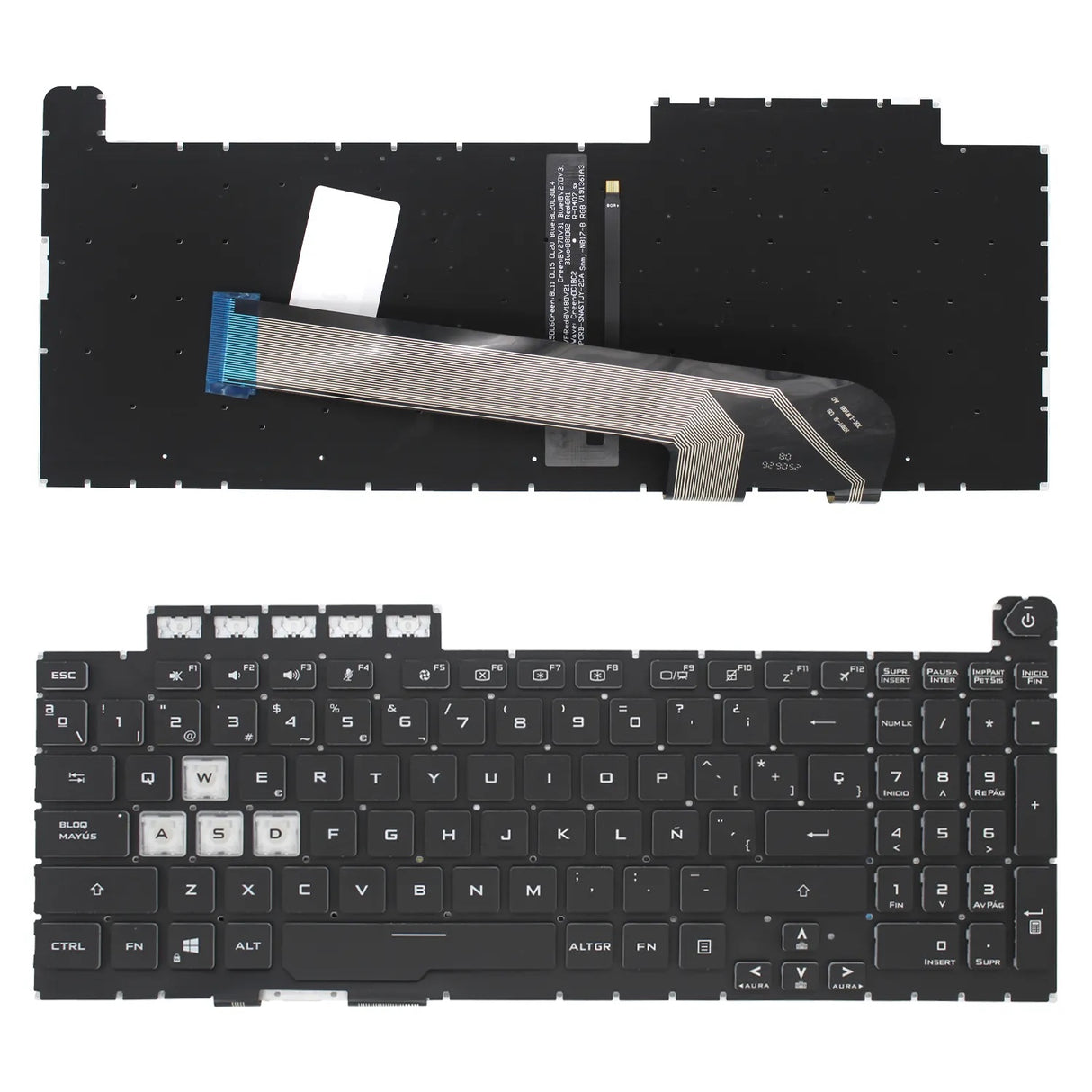 Teclado Para Portátil Asus Tuf Gaming F15 Fx506 Fa506 Fa506Q Fx506L Fa506U Shift Largo