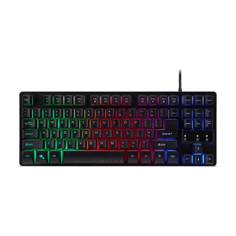Acer Nitro Tkl (Nkw120) Teclado Estándar 80% Retroiluminado Usb Qwerty Español Negro Al Por Menor