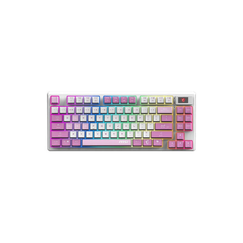 Teclado Español Msi Forge Gk600 Tkl W Violet Es