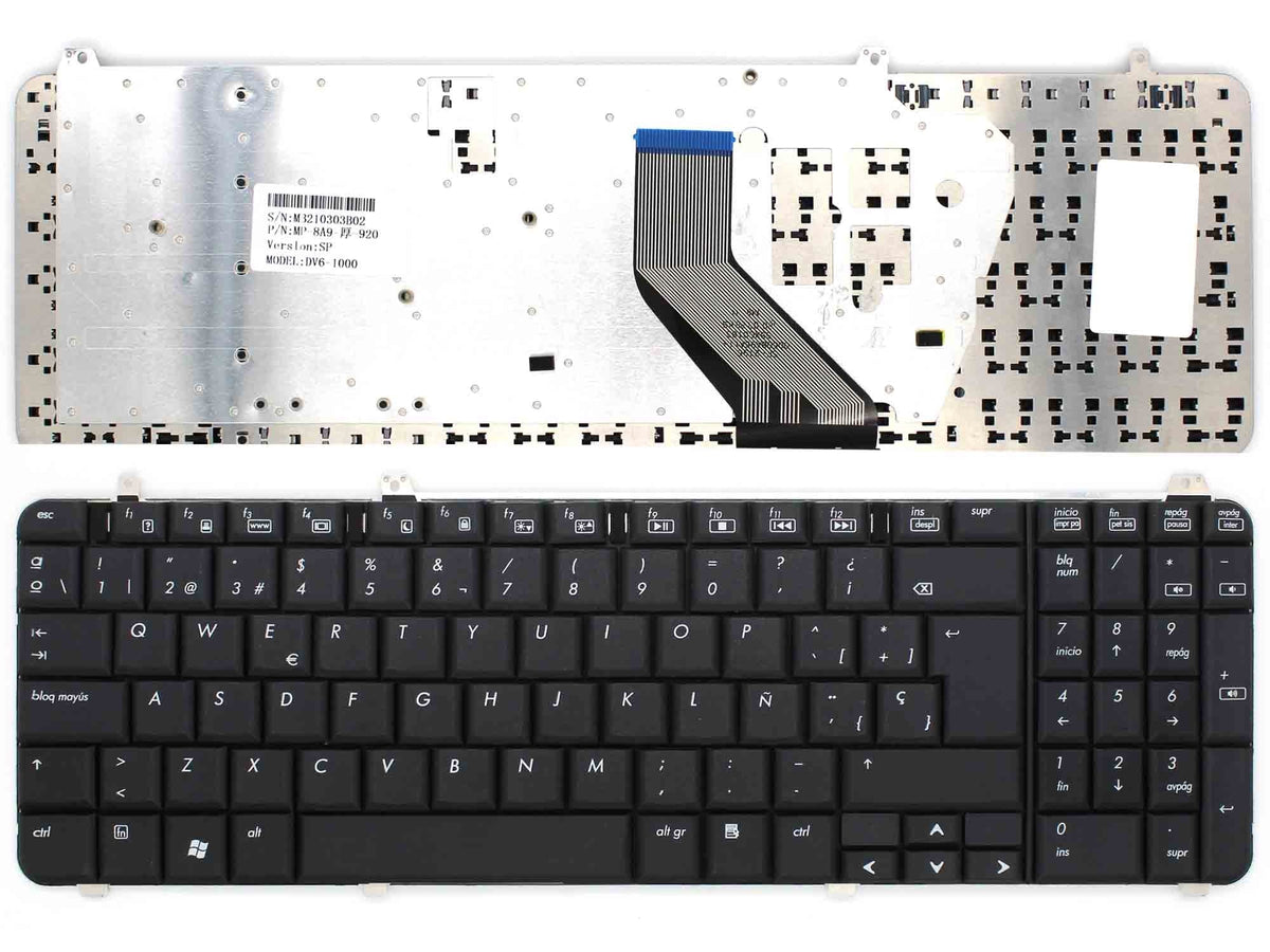 Teclado Para Portátil Hp Pavilion Dv6-1000 Dv6-2000 Negro