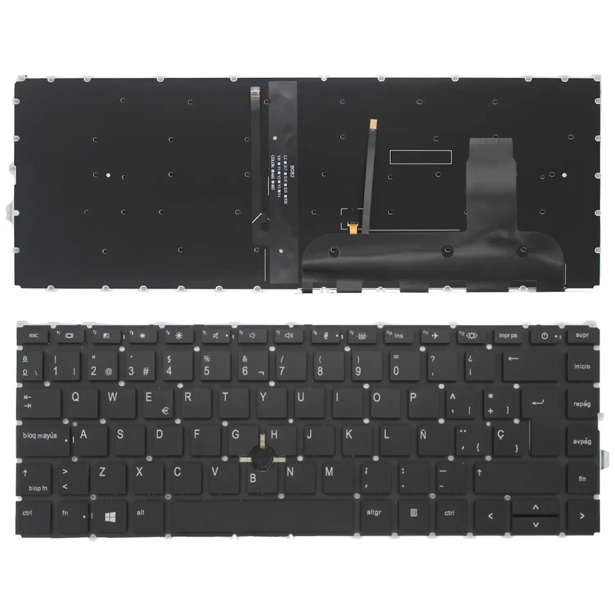 Teclado Para Portátil Hp Elitebook 840 G7 845 G7 745 G7 Negro Retroiluminado