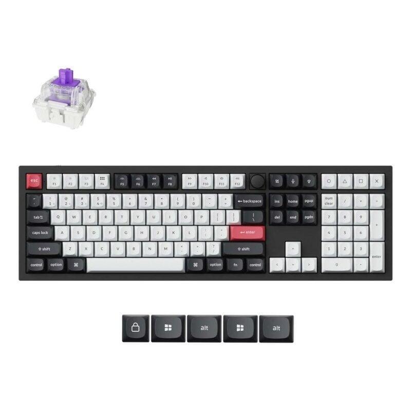 Teclado Keychron Q6 Hall Effect Qmk Magnético Layout Es Retroiluminado Inalámbrico-Alámbrico