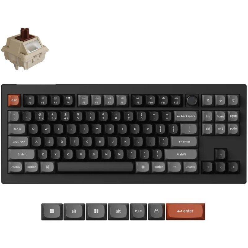 Teclado Keychron V3 Ultra 8k Mecánico Tkl Inalámbrico Rgb Hot-Swappable