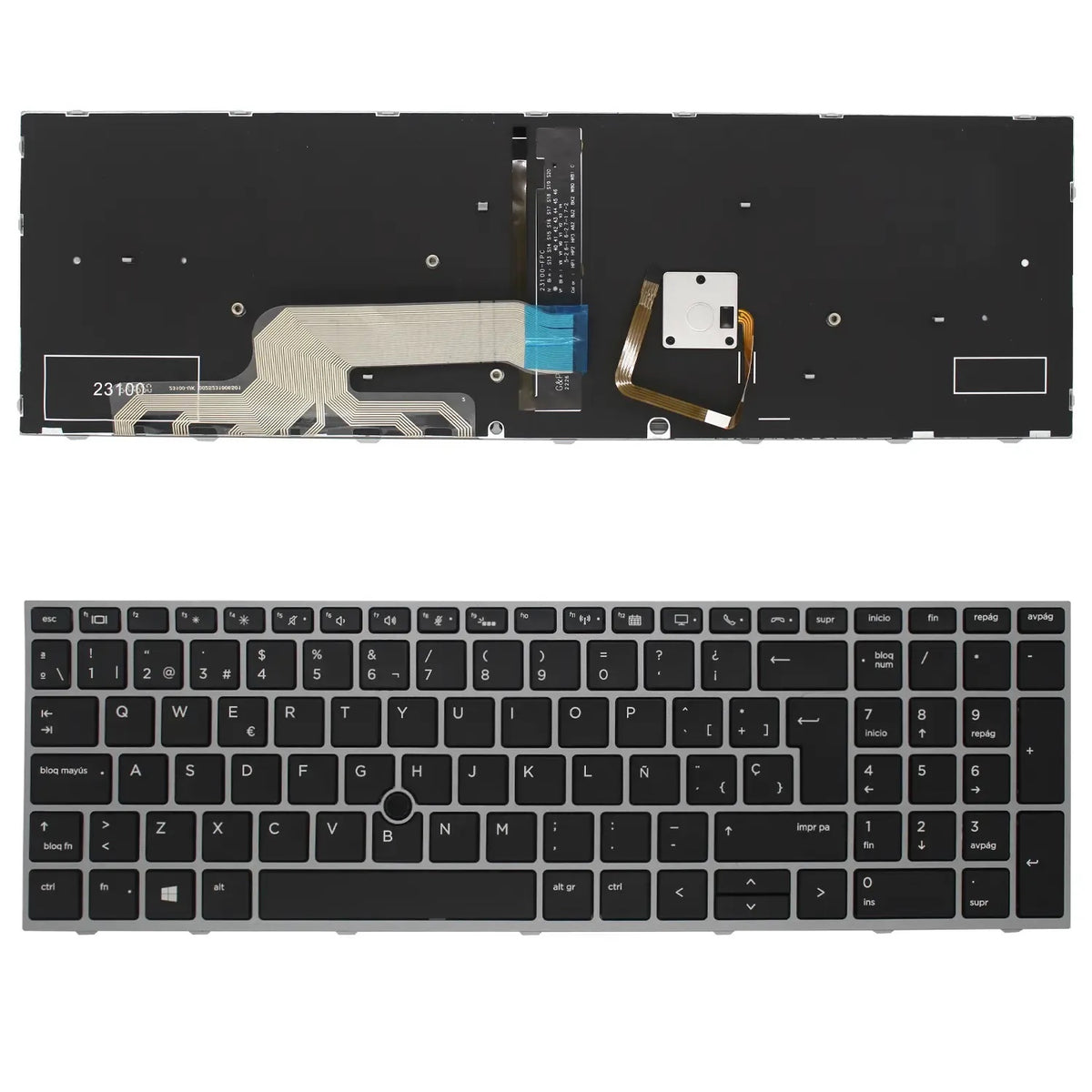 Teclado Retroiluminado Para Portátil Hp L12765-071 Hpm17H66E0J920 L12764-071