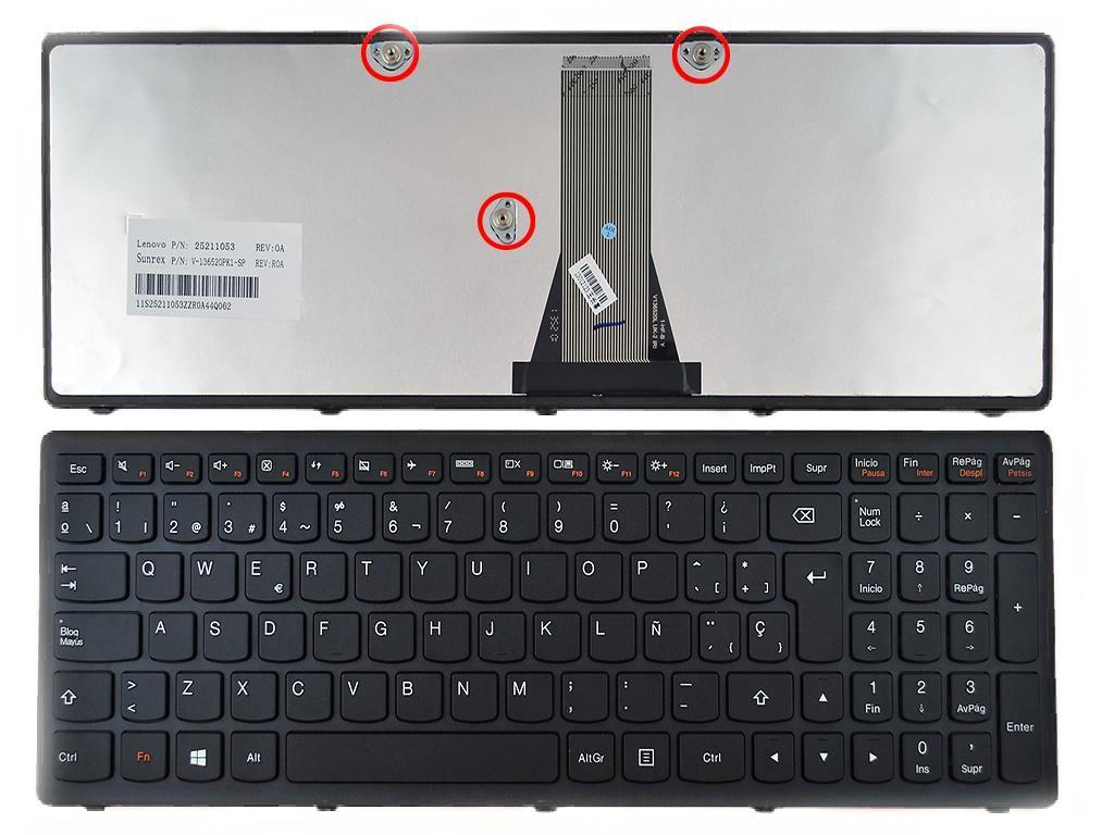 Teclado Para Portátil Lenovo G505S Negro Marco